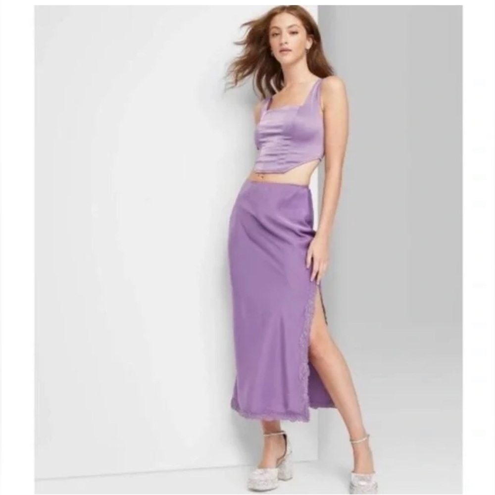 Wild Fable Lavender Satin Set